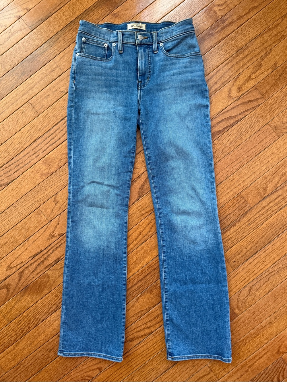 Madewell Kick Out Full-Length Jeans Merrigan Wash stretch Bootcut Size 27